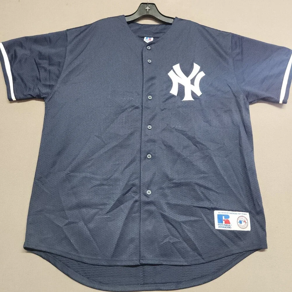 Russell Athletic New York Yankees Martinez 24 Navy Blue Jersey XL MLB Player 173
